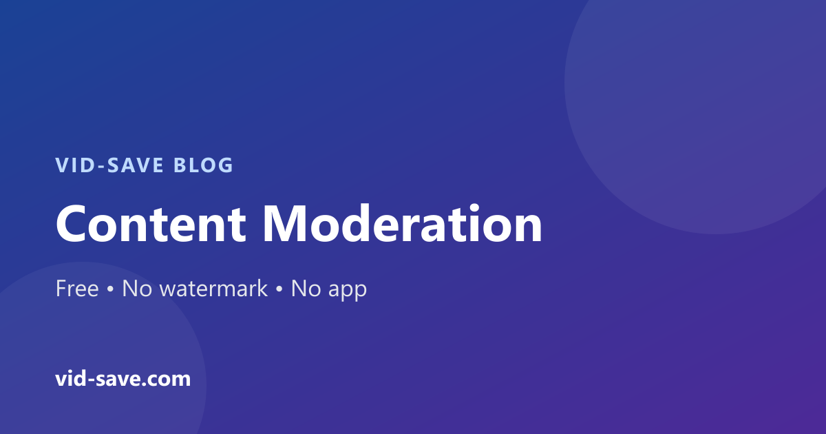 Content Moderation in Social Networking: Striking a Balance