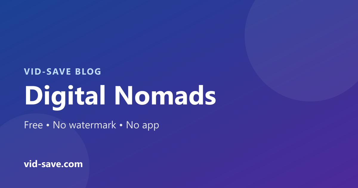 Digital Nomad Communities on Social Networking: A Global Lifestyle