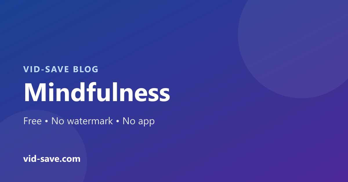 Mindfulness Communities on Social Networking: Finding Peace Online
